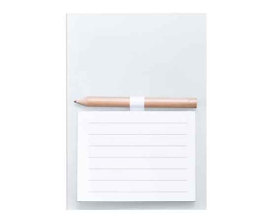 Блокнот с магнитом YAKARI, 40 листов, карандаш в комплекте, белый, картон, Цвет: белый