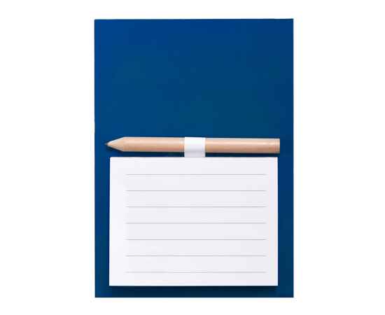 Блокнот с магнитом YAKARI, 40 листов, карандаш в комплекте, синий, картон, Цвет: синий