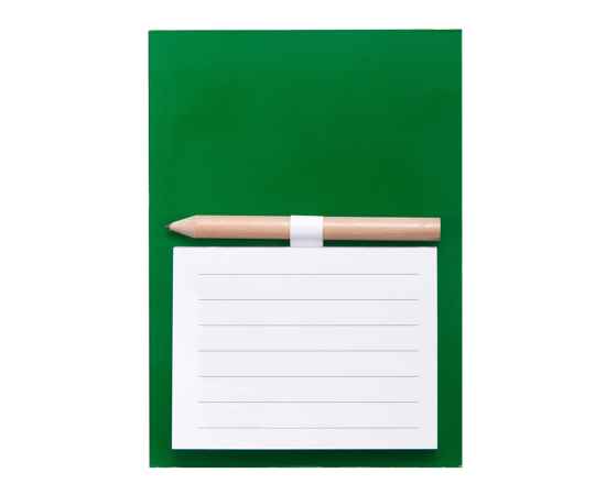 Блокнот с магнитом YAKARI, 40 листов, карандаш в комплекте, зеленый, картон, Цвет: зеленый
