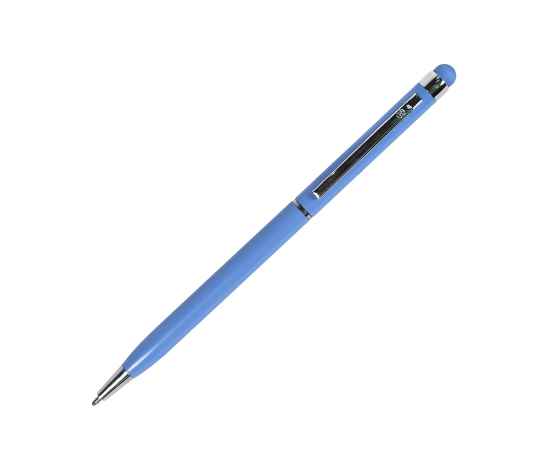TOUCHWRITER, ручка шариковая со стилусом для сенсорных экранов, голубой/хром, металл, Цвет: голубой