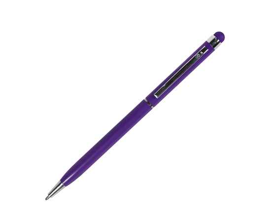 TOUCHWRITER, ручка шариковая со стилусом для сенсорных экранов, фиолетовый/хром, металл, Цвет: фиолетовый