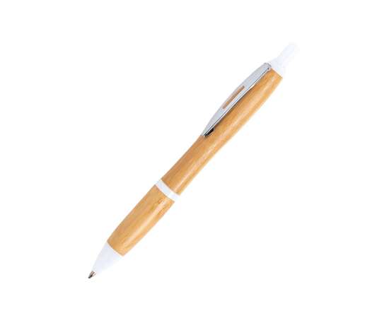 DAFEN, ручка шариковая, белый, бамбук, пластик, металл, Цвет: белый, бежевый