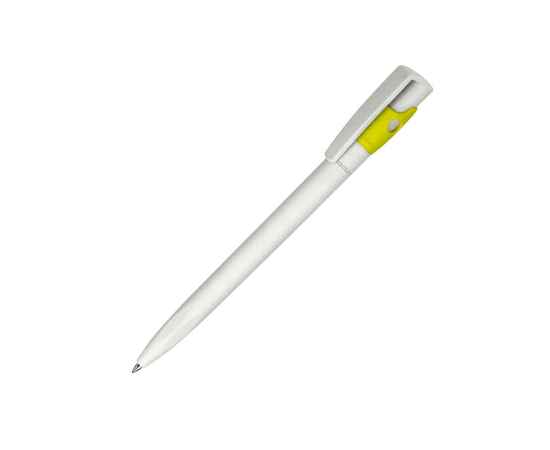 Ручка шариковая KIKI EcoLine SAFE TOUCH, светло-зеленый, пластик, Цвет: белый, желтый