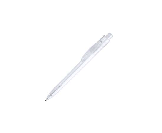 Ручка шариковая HISPAR, R-PET пластик, прозрачный, Цвет: прозрачный