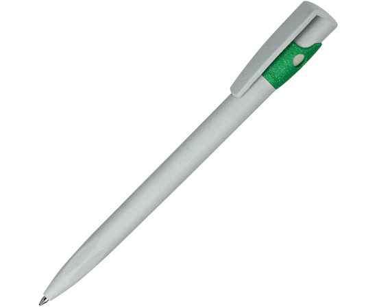 KIKI ECOLINE, ручка шариковая, серый/зеленый, экопластик, Цвет: серый, зеленый