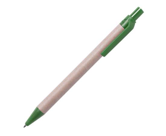 Ручка шариковая VATUM, зеленый, переработанный картон, PLA-полимолочная кислота, 13,7 см, Цвет: зеленый