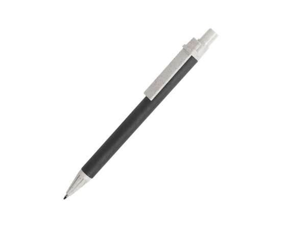SALCEN, ручка шариковая, черный, рециклированный картон, пластик с пшеничным волокном, Цвет: Чёрный