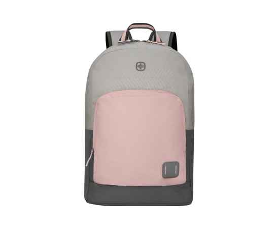 Рюкзак WENGER NEXT Crango 16', серый/розовый, переработанный ПЭТ/Полиэстер, 33х22х46 см, 27 л.