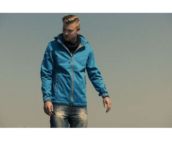 Куртка софтшелл мужская Skyrunning, темно-синяя, размер S, Цвет: темно-синий, Размер: S, изображение 2