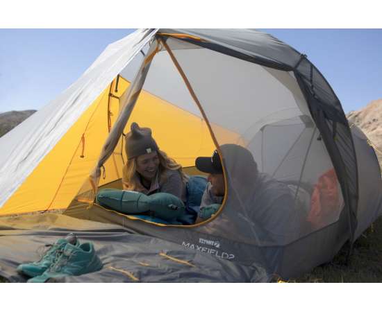 Палатка трекинговая Maxfield 2, серая с оранжевым, Размер: в сложенном виде: 48x15 с, изображение 8