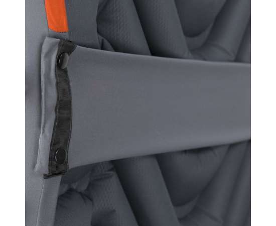 Чехол для туристического коврика Quilted V Sheet, серо-оранжевый, Цвет: серый, Размер: 54х183 с, изображение 4