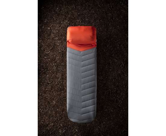 Чехол для туристического коврика Quilted V Sheet, серо-оранжевый, Цвет: серый, Размер: 54х183 с, изображение 7