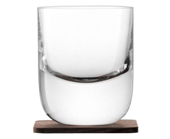 Набор из 2 стаканов Renfrew Whisky с деревянными подставками, Размер: диаметр 8, изображение 2