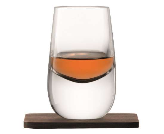 Набор из 2 стопок Whisky с деревянными подставками, Размер: диаметр 5, изображение 3