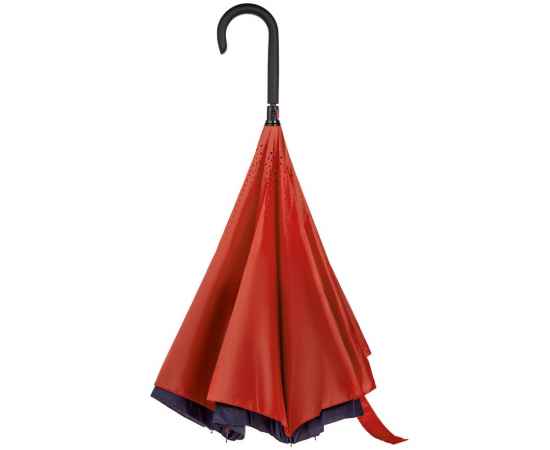 Зонт наоборот Style, трость, сине-красный, Цвет: красный, синий