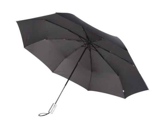 Зонт складной Fiber, черный, Цвет: черный