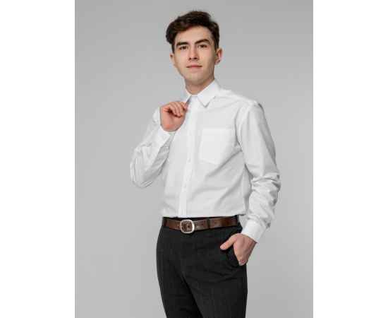 Рубашка мужская с длинным рукавом Collar, белая, размер 42; 176, Цвет: белый, Размер: 42 / 176