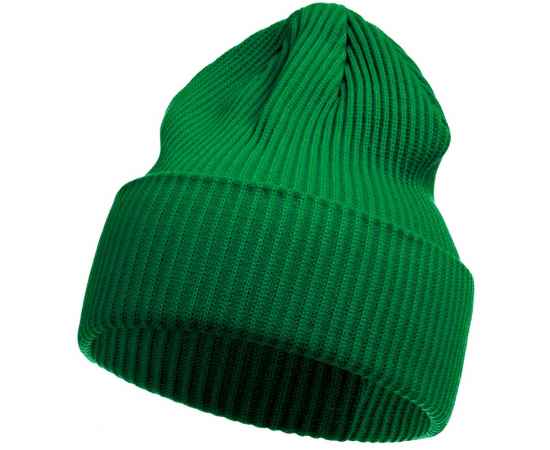 Шапка Franky, зеленая, Цвет: зеленый, Размер: 56-58, длина 23 см, отворот 9 см