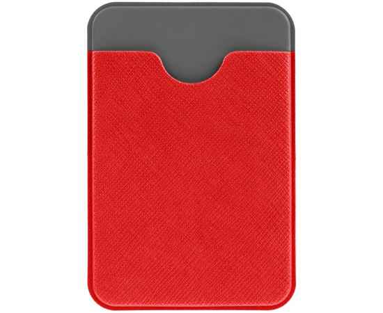 Чехол для карты на телефон Devon, красный с серым, Цвет: красный
