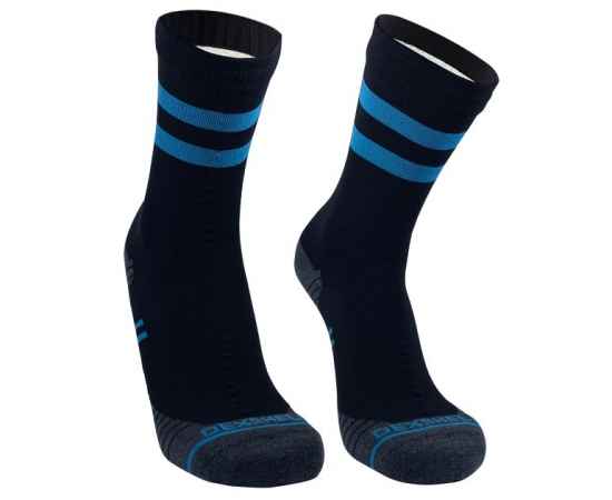 Водонепроницаемые носки Running Lite, черные с голубым, размер S, Цвет: черный, голубой, Размер: S