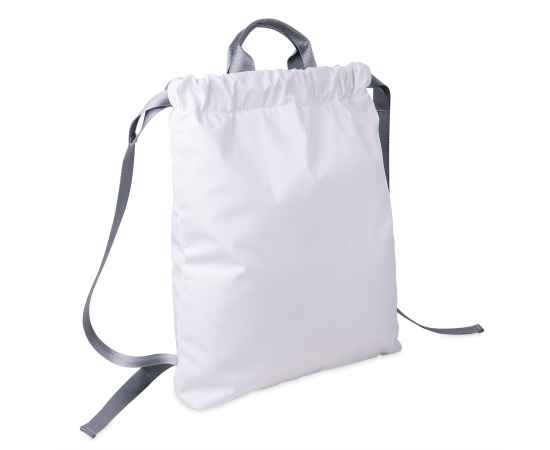 Рюкзак RUN, белый, 48х40см, 100% нейлон, Цвет: белый, серый