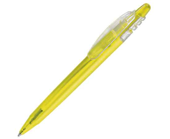 X-8 FROST, ручка шариковая, фростированный желтый, пластик, Цвет: желтый