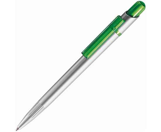 MIR SAT, ручка шариковая, прозрачный зеленый/серебристый, пластик, Цвет: зеленый, серебристый