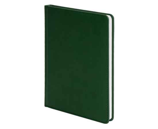 Ежедневник недатированный Campbell, А5,  темно-зеленый, белый блок, Цвет: Тёмно-зелёный