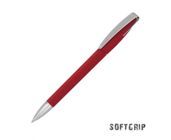 Ручка шариковая COBRA SOFTGRIP MM, красный, Цвет: красный
