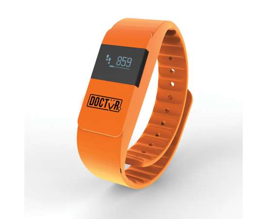 Фитнес-браслет Keep Fit, оранжевый, оранжевый, Цвет: оранжевый, Размер: Длина 26,5 см., ширина 2 см., высота 1 см., изображение 2