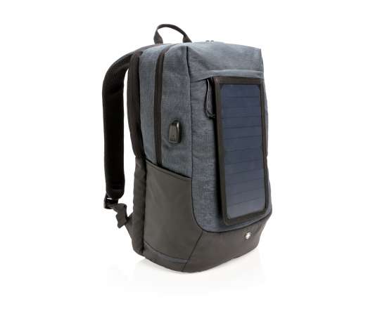Рюкзак для ноутбука Swiss Peak на солнечных батареях, черный, Цвет: черный, Размер: Длина 16 см., ширина 29 см., высота 47 см., изображение 2