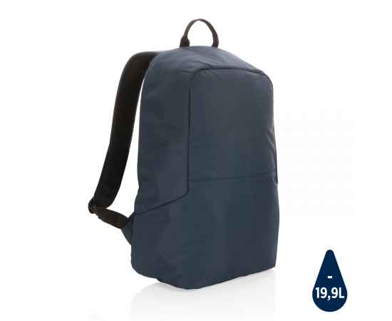 Антикражный рюкзак Impact из RPET AWARE™, Синий, Цвет: темно-синий, Размер: Длина 35 см., ширина 13 см., высота 45 см.
