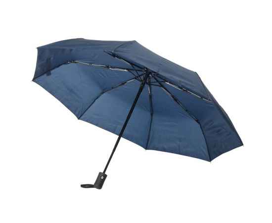 Ветроустойчивый складной зонт-автомат PLOPP, Тёмно-синий