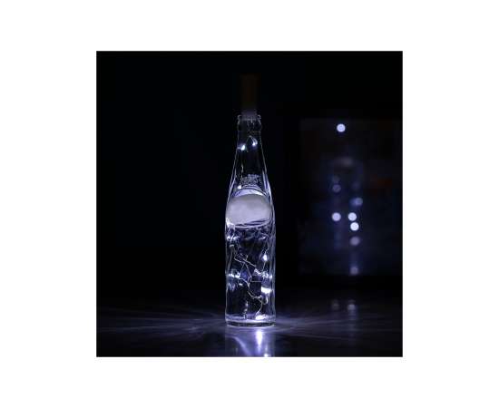 Пробка-гирлянда для бутылки, белый, Цвет: белый, изображение 4