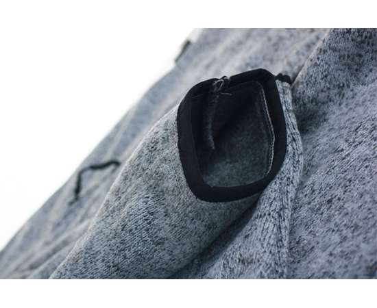 Куртка флисовая мужская Richmond, серый меланж, размер S, Цвет: серый меланж, Размер: S, изображение 4