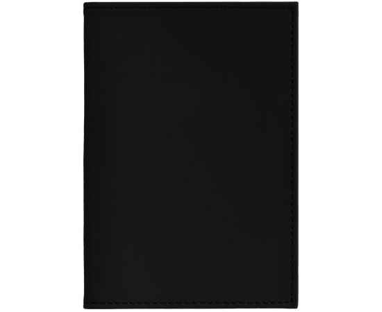 Обложка для паспорта Shall, черная, Цвет: черный