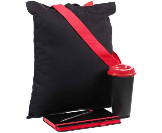 Набор Velours Bag, черный с красным, Цвет: черный, красный