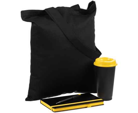 Набор Velours Bag, черный с желтым, Цвет: черный, желтый