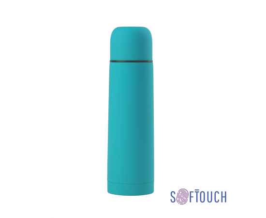 Термос 'Крит' 500 мл, покрытие soft touch, бирюзовый, Цвет: бирюзовый