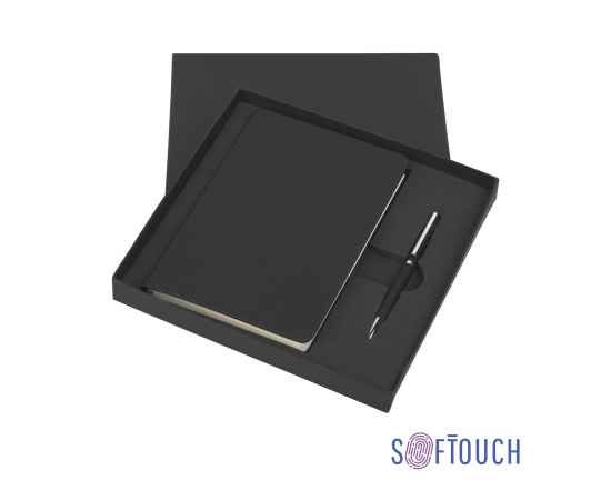 Подарочный набор 'Парма', покрытие soft touch, черный, Цвет: черный