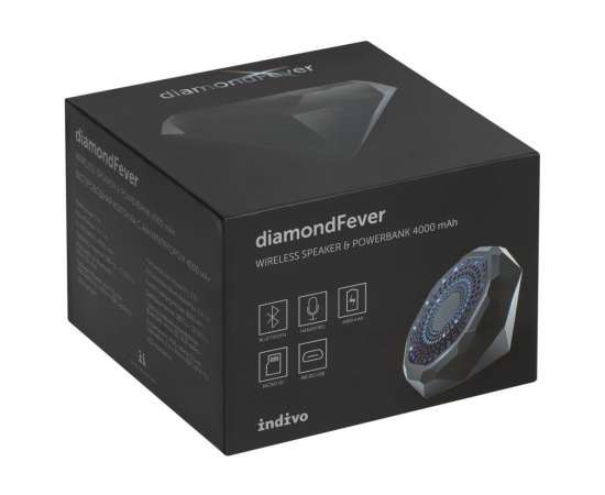 Беспроводная колонка diamondFever с аккумулятором 4000 мАч, черная, Цвет: черный, Размер: диаметр 12 см, изображение 9