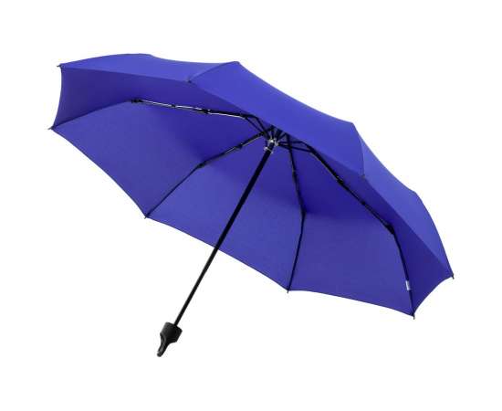 Зонт складной Clevis с ручкой-карабином, ярко-синий, Цвет: синий, Размер: длина 57 см, изображение 2