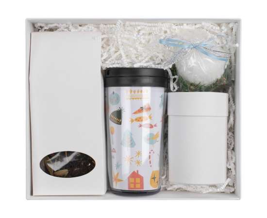 Набор Mug Snug с термокружкой и чаем, белый, Цвет: белый, Размер: 24, изображение 2