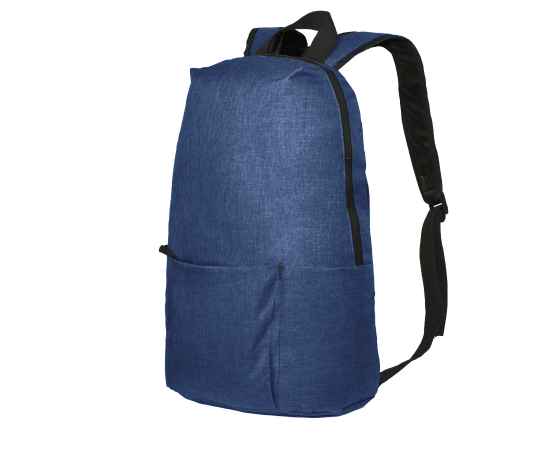 Рюкзак BASIC, синий меланж, 27x40x14 см, oxford 300D, Цвет: синий