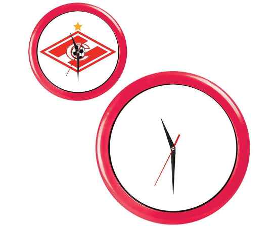 Часы настенные 'ПРОМО' разборные , красный, D28,5 см, пластик, Цвет: красный, Размер: D28,5 см