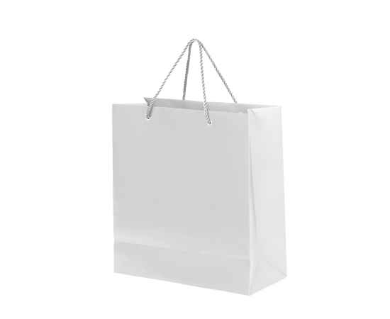 Пакет подарочный GLAM MINI 24х9х28 см, белый, Цвет: белый