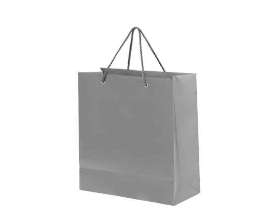 Пакет подарочный GLAM MINI 24х9х28 см,  серый, Цвет: серый