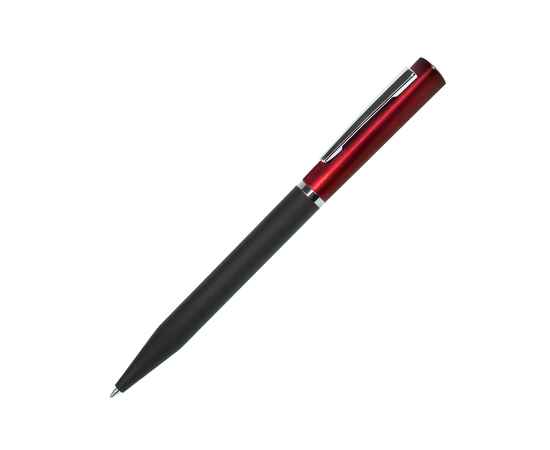 M1, ручка шариковая, черный/красный, пластик, металл, софт-покрытие, Цвет: красный, черный