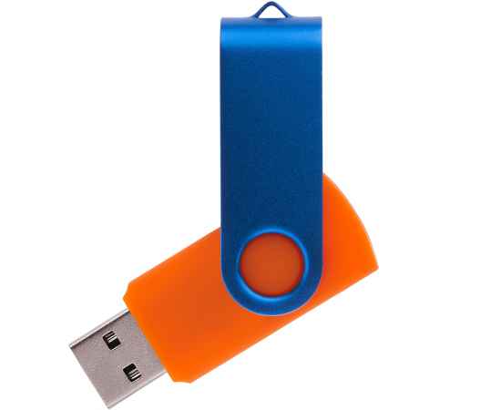 Флешка TWIST COLOR MIX Оранжевая с синим 4016.05.01.16ГБ3.0