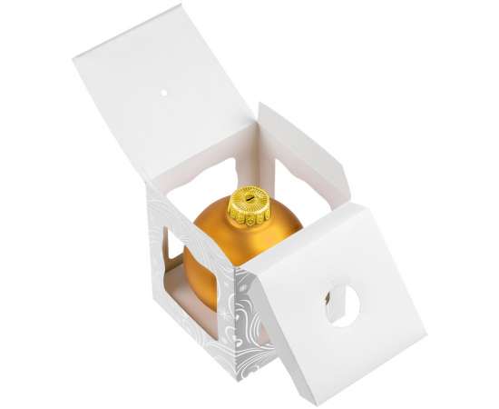 Елочный шар Gala Night Matt в коробке с тиснением, золотистый, 8 см, Цвет: золотистый, Размер: диаметр шара: 8 с, изображение 5